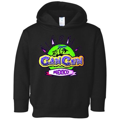 Cancun Tropical Logo Toddler Hoodie