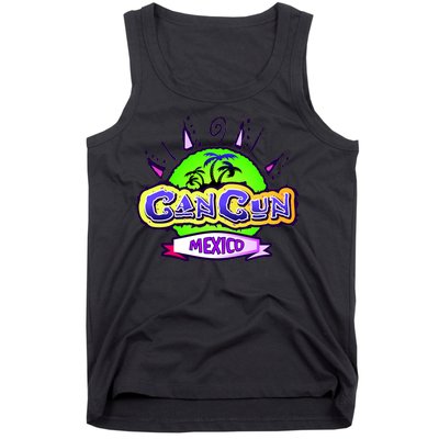 Cancun Tropical Logo Tank Top