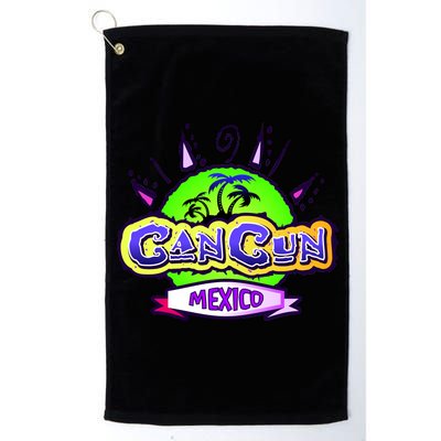 Cancun Tropical Logo Platinum Collection Golf Towel