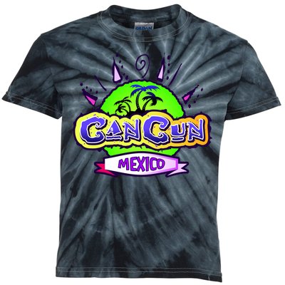 Cancun Tropical Logo Kids Tie-Dye T-Shirt