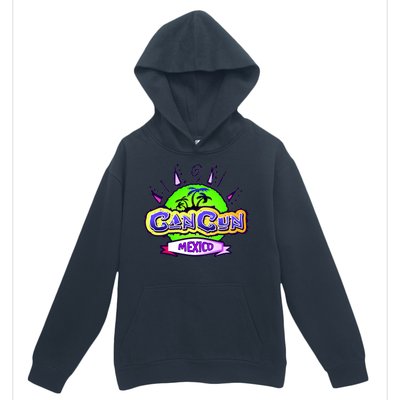 Cancun Tropical Logo Urban Pullover Hoodie