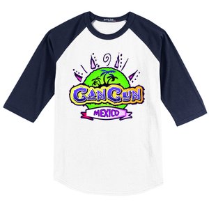 Cancun Tropical Logo Baseball Sleeve Shirt