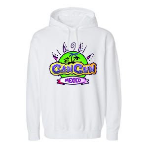 Cancun Tropical Logo Garment-Dyed Fleece Hoodie