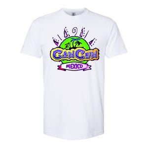 Cancun Tropical Logo Softstyle CVC T-Shirt