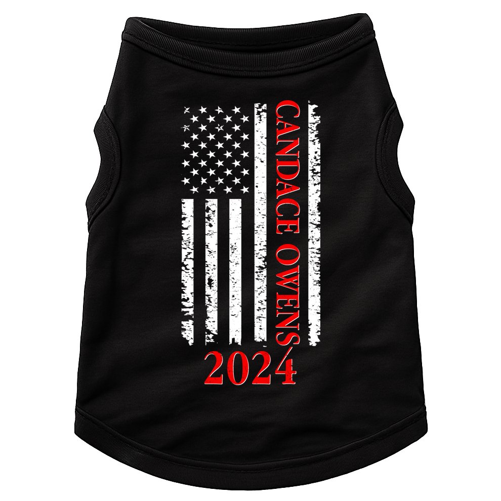 Candace Owens 2024 Distressed US Flag Doggie Tank