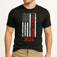 Candace Owens 2024 Distressed US Flag Cooling Performance Crew T-Shirt