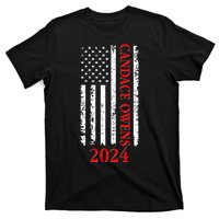 Candace Owens 2024 Distressed US Flag T-Shirt