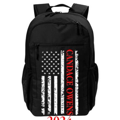 Candace Owens 2024 Distressed US Flag Daily Commute Backpack