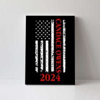 Candace Owens 2024 Distressed US Flag Canvas