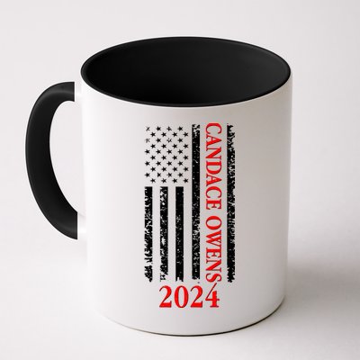 Candace Owens 2024 Distressed US Flag Mug