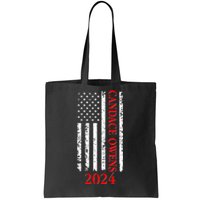 Candace Owens 2024 Distressed US Flag Tote Bag