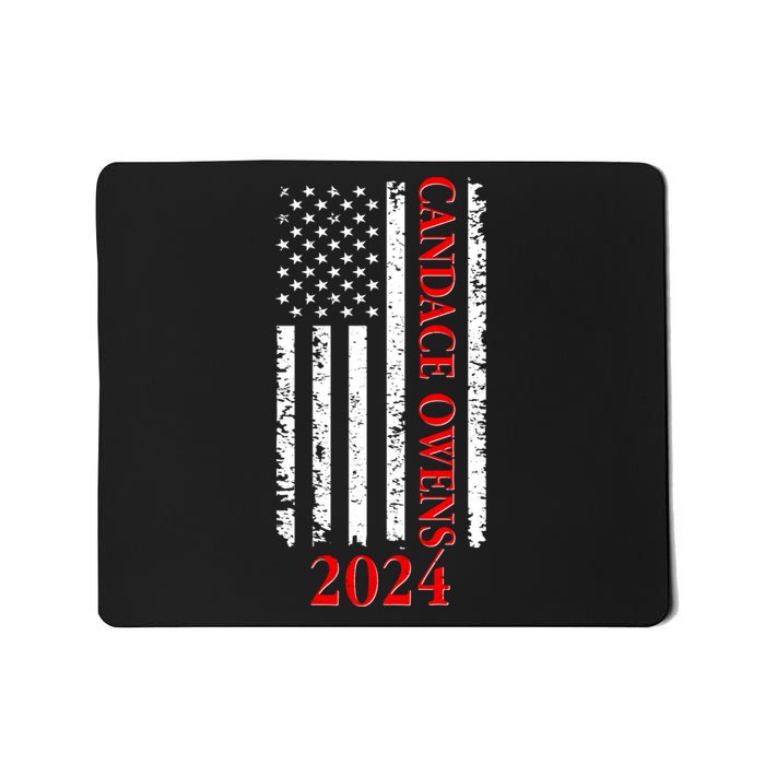 Candace Owens 2024 Distressed US Flag Mousepad