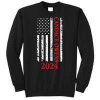 Candace Owens 2024 Distressed US Flag Tall Sweatshirt