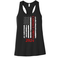 Candace Owens 2024 Distressed US Flag Women's Racerback Tank