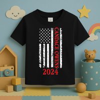 Candace Owens 2024 Distressed US Flag Toddler T-Shirt