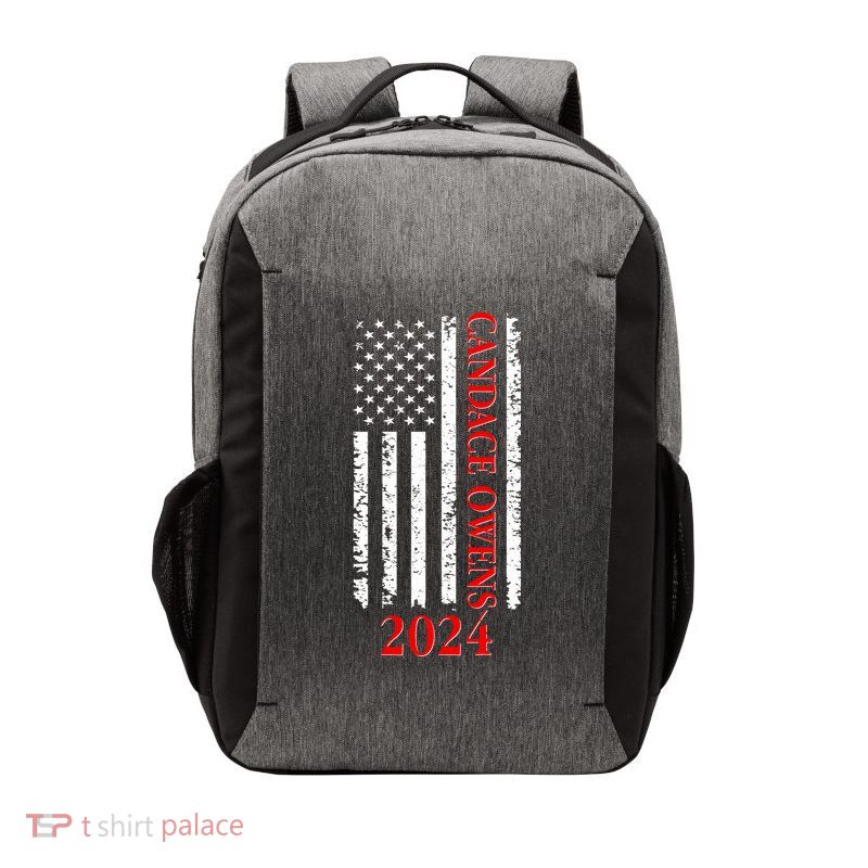 Candace Owens 2024 Distressed US Flag Vector Backpack