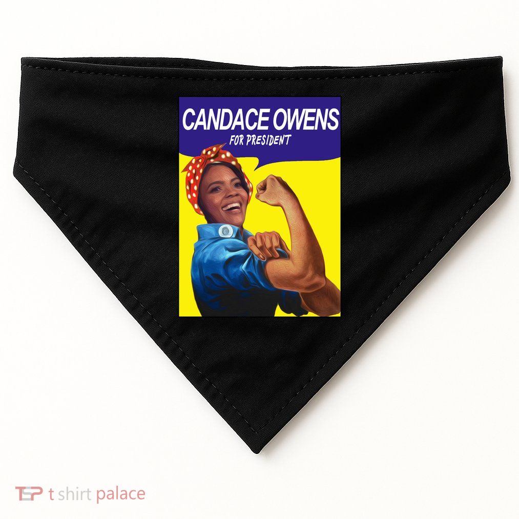 Candace Owens For President USA-Made Doggie Bandana