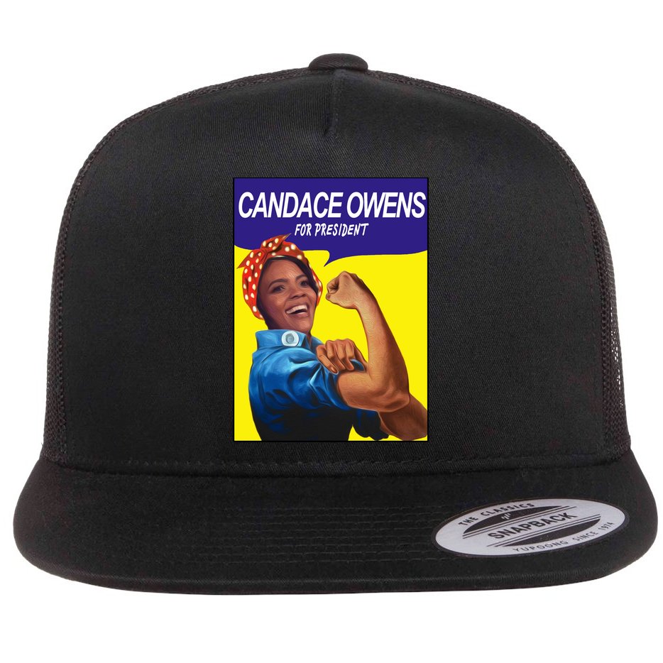 Candace Owens For President Flat Bill Trucker Hat