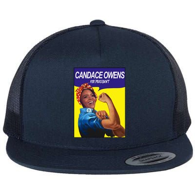 Candace Owens For President Flat Bill Trucker Hat