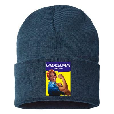 Candace Owens For President Sustainable Knit Beanie