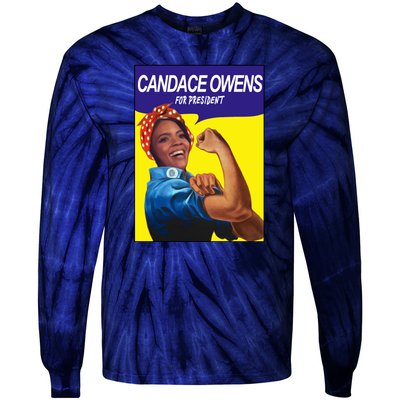 Candace Owens For President Tie-Dye Long Sleeve Shirt