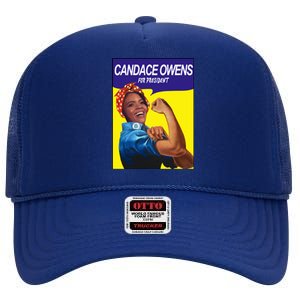 Candace Owens For President High Crown Mesh Back Trucker Hat