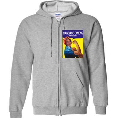 Candace Owens For President Full Zip Hoodie