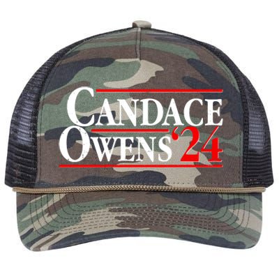 Candace Owens For President '24 Election Retro Rope Trucker Hat Cap