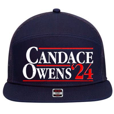 Candace Owens For President '24 Election 7 Panel Mesh Trucker Snapback Hat