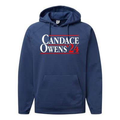 Candace Owens For President '24 Election Performance Fleece Hoodie