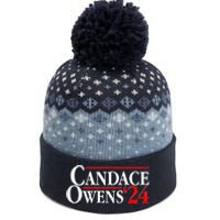 Candace Owens For President '24 Election The Baniff Cuffed Pom Beanie