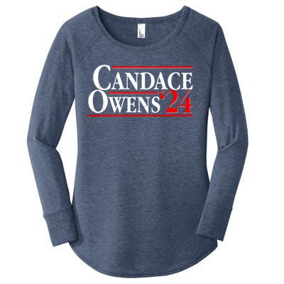 Candace Owens For President '24 Election Women's Perfect Tri Tunic Long Sleeve Shirt