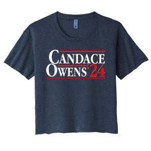 Candace Owens For President '24 Election Women's Crop Top Tee