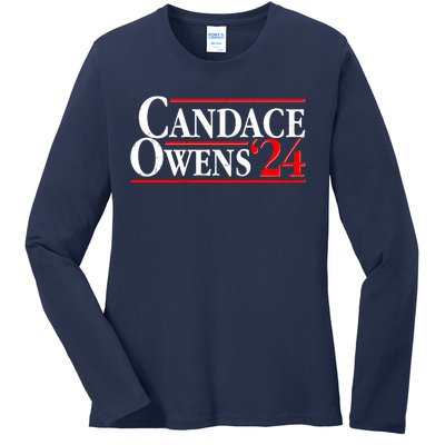 Candace Owens For President '24 Election Ladies Long Sleeve Shirt