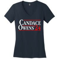 Candace Owens For President '24 Election Women's V-Neck T-Shirt