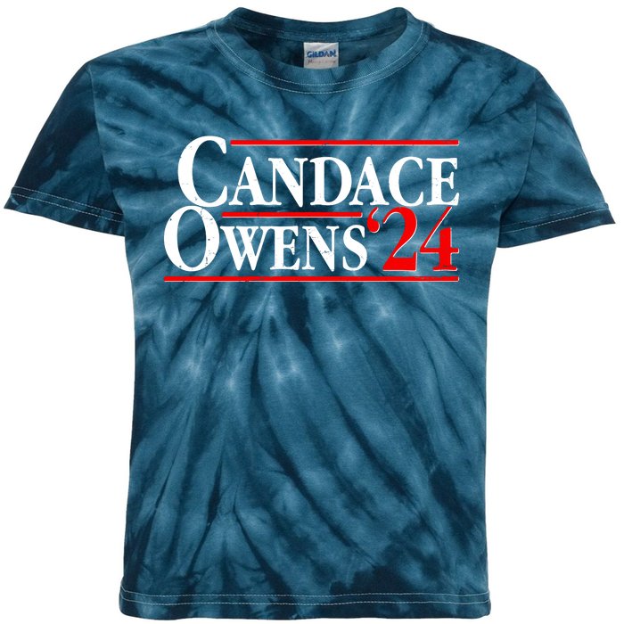 Candace Owens For President '24 Election Kids Tie-Dye T-Shirt