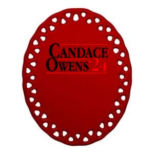 Candace Owens For President '24 Election Ceramic Oval Ornament