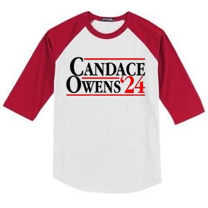 Candace Owens For President '24 Election Kids Colorblock Raglan Jersey