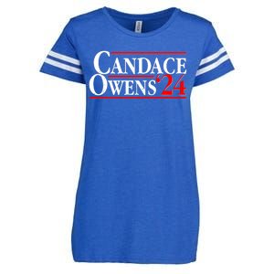 Candace Owens For President '24 Election Enza Ladies Jersey Football T-Shirt