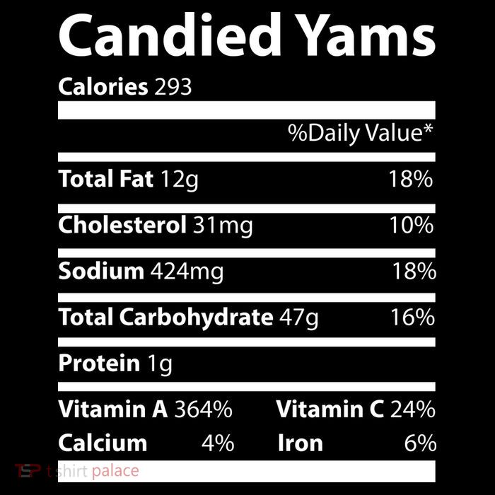 Candied Yams Nutritional Facts Funny Thanksgiving Baby Bodysuit