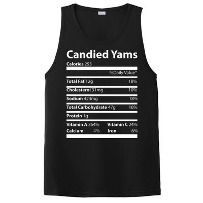 Candied Yams Nutritional Facts Funny Thanksgiving PosiCharge Competitor Tank