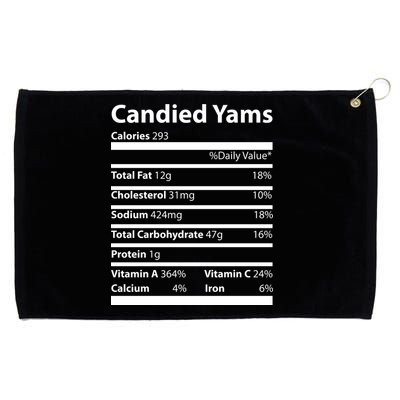 Candied Yams Nutritional Facts Funny Thanksgiving Grommeted Golf Towel