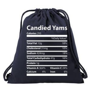 Candied Yams Nutritional Facts Funny Thanksgiving Drawstring Bag