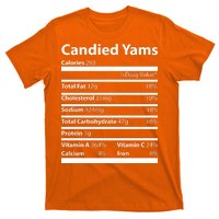 Candied Yams Nutritional Facts Funny Thanksgiving T-Shirt