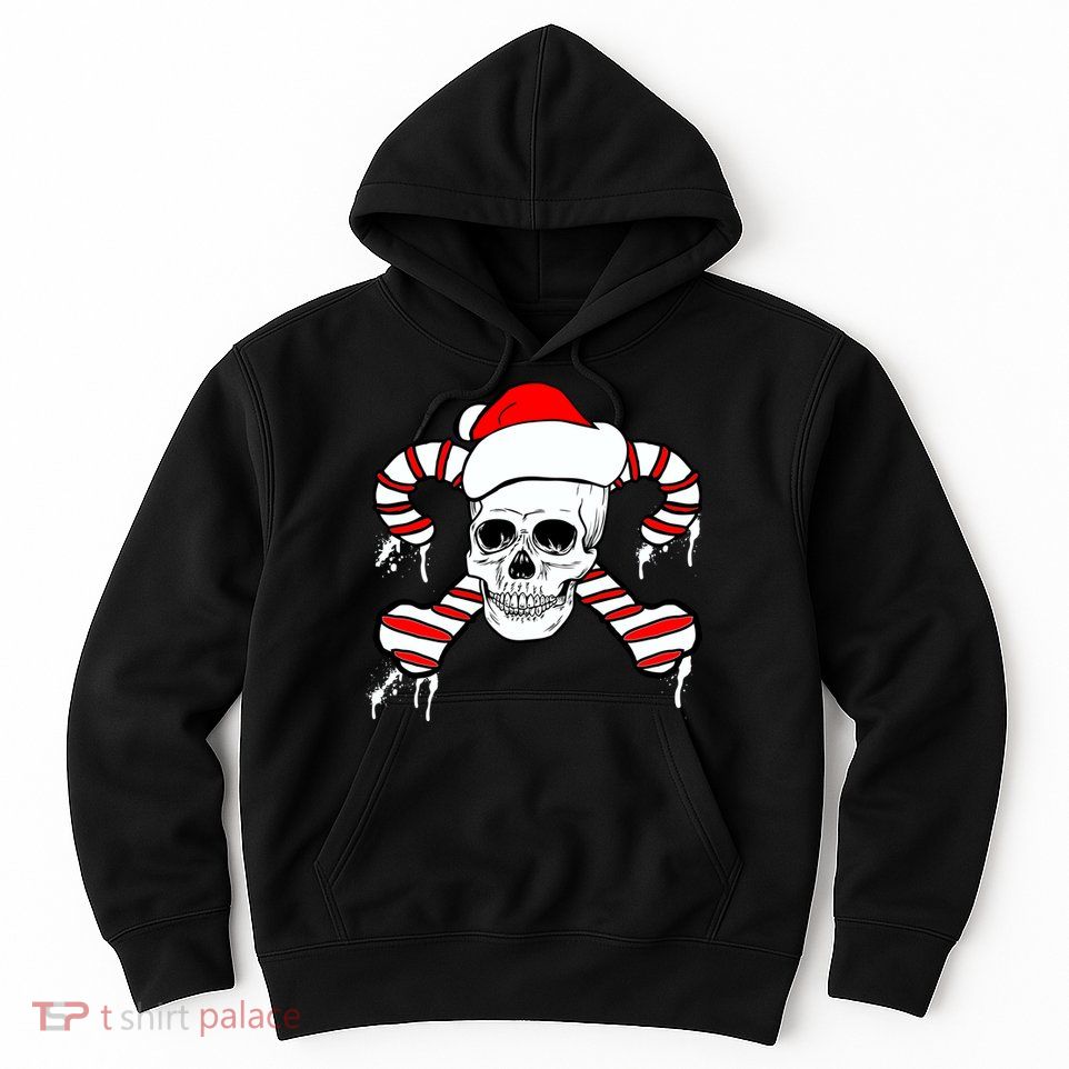 Candy Cane Skull Hoodie