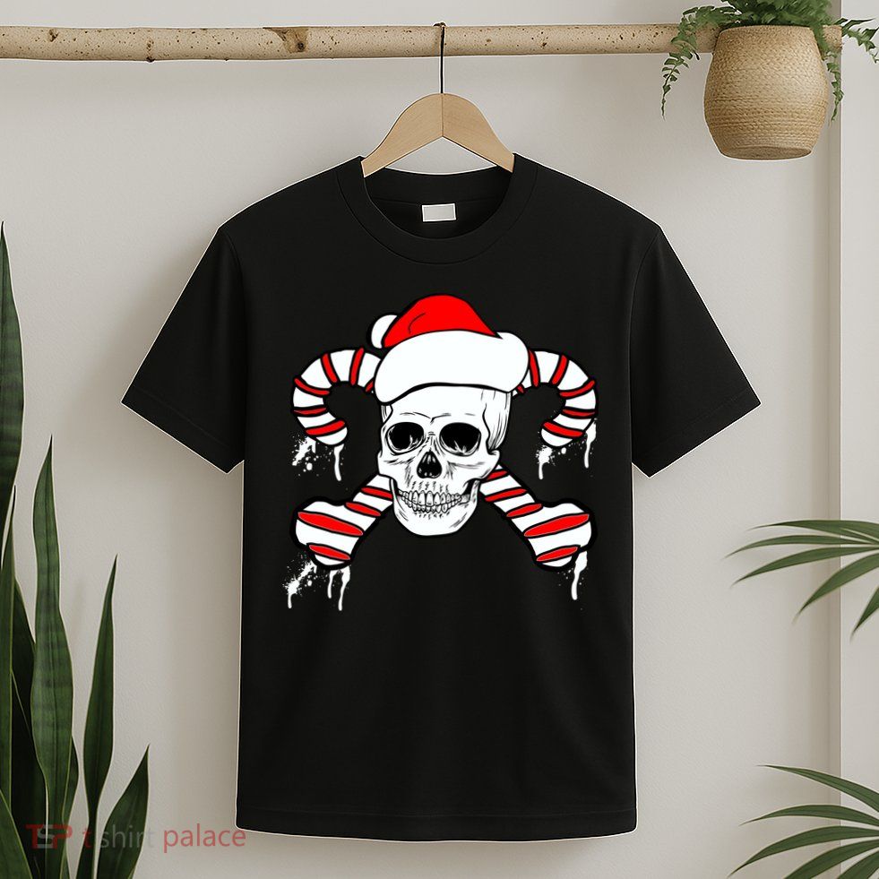 Candy Cane Skull T-Shirt