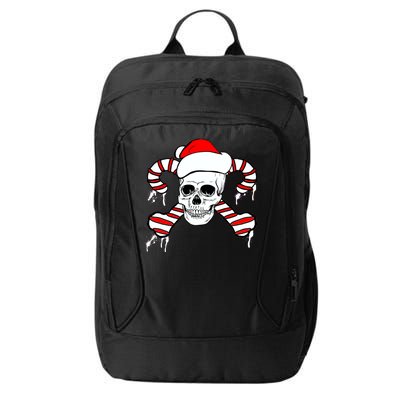 Candy Cane Skull City Backpack