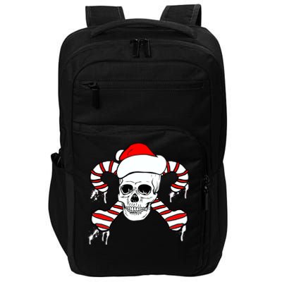 Candy Cane Skull Impact Tech Backpack