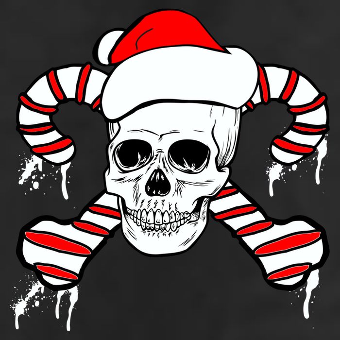 Candy Cane Skull Adult Drive Performance Visor