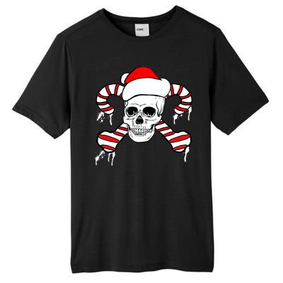 Candy Cane Skull Tall Fusion ChromaSoft Performance T-Shirt